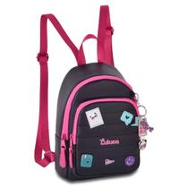 Mini Mochila Luluca Preta com Caixa Exclusiva