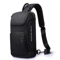 Mini Mochila Masculina Bolsa Transversal de Ombro Impermeável Pequena Pochete Premium com Diversos Bolsos