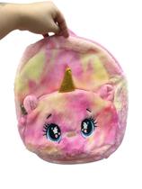 Mini mochila passeio pelúcia unicórnio cores sortidas Mini mochila passeio pelúcia unicórnio cores sortidas