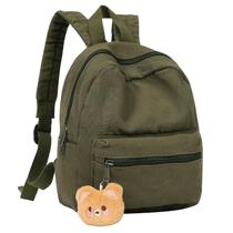 Mini mochila Phaoullzon Girls de lona verde escuro Mini mochila Phaoullzon Girls de lona verde escuro