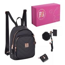 Mini Mochila Porta Fone De Ouvidos E Chaveiro Rebecca Bonbon