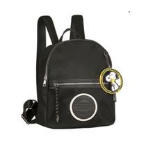 Mini Mochila Preta Snoopy Fun Com Chaveiro - Semax Mini Mochila Preta Snoopy Fun Com Chaveiro - Semax