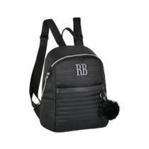 Mini Mochila Rb Preta Lançamento - Rebecca Bonbon Mini Mochila Rb Preta Lançamento - Rebecca Bonbon