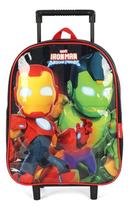 Mini Mochila Rodinhas Avengers Awesome Friends Iron Man
