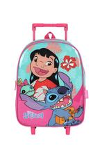 Mini Mochila Rodinhas Creche Escolar Lilo Stitch Disney Mini Mochila Rodinhas Creche Escolar Lilo Stitch Disney