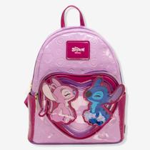 Mini Mochila Stitch E Angel Namorados - Disney