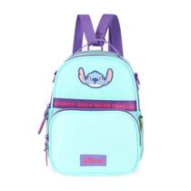 Mini Mochila Térmica Stitch Ohana Turquesa Luxcel Lançamento 2026
