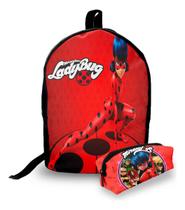Mini Mochila Urbana + Estojo - Lady Bug 2 - Lançamento 2025