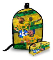 Mini Mochila Urbana + Estojo - Neymar Brasil - Lançamento