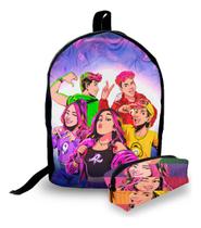 Mini Mochila Urbana + Estojo - Os Rosas - Lançamento 2025