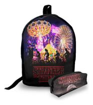 Mini Mochila Urbana + Estojo - Stranger Things Parte 3