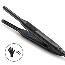 Mini Modelador De Cabelo Mais Fino 2 Em 1 Com Placa De Titânio E Display LED Para Cabelo Curto E