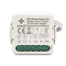 Mini Módulo Embutir Zigbee 3Ch Ekac-T3093K Ekaza Novo