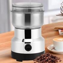 Mini Moedor de Café Portátil Elétrico para Grãos e Sementes Bivolt 110v