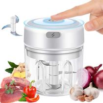 Mini Moedor Elétrico Alho Cebola S Fio Processador Alimentos