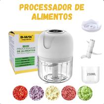 Mini Moedor Elétrico de Alho, Compacto e USB Potente e Rápido