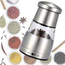 Mini Moedor Manual Pimenta Ou Sal Em Aço Inox E Acrílico - TOP TOTAL Mini Moedor Manual Pimenta Ou Sal Em Aço Inox E Acrílico - TOP TOTAL