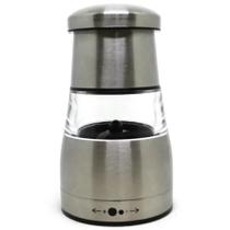 Mini Moedor Manual Pimenta Ou Sal Em Aço Inox E Acrílico