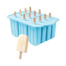 Mini Moldes de Picolé de Silicone para Verão - com Palitos de Madeira