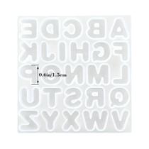 Mini Moldes De Silicone Para Resina Epóxi Em Formato De Letras Para Chaveiros, Pingentes, Brincos,