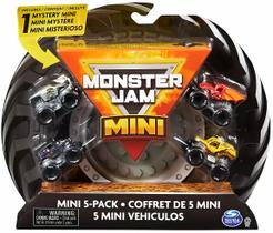 Mini Monster Jam - Pacote com 5 Caminhões Colecionáveis (Escala 1:87) Mini Monster Jam - Pacote com 5 Caminhões Colecionáveis (Escala 1:87)