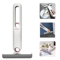 Mini Mop Esfregão Portátil Absorvente Auto-Squeeze Limpeza Multifuncional Utensílio Doméstico Casa Prático - Branca