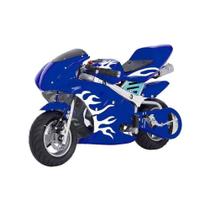 Mini Moto Azul Gasolina Esportiva Infantil 2t 49cc Speed Ninja Gp - Importway Kids