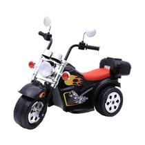 Mini Moto Chopper Elétrica 6V Preta Triciclo Zippy Toys Mini Moto Chopper Elétrica 6V Preta Triciclo Zippy Toys