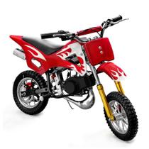 Mini Moto Cross 49cc Infantil Gasolina 2T, Freio a Disco, Suporta 60kg, 40kmh, Tanque 1,5L OffRoad Mini Moto Cross 49cc Infantil Gasolina 2T, Freio a Disco, Suporta 60kg, 40kmh, Tanque 1,5L OffRoad
