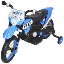 Mini Moto Cross Elétrica Infantil 6V Passeio Importway Azul