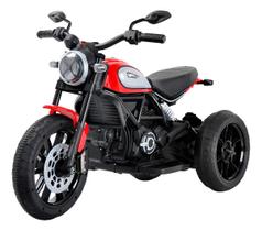 Mini moto elétrica 12v ducati scrambler icon vermelha bw384 Mini moto elétrica 12v ducati scrambler icon vermelha bw384