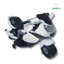 Mini moto eletrica 6v branco - importway