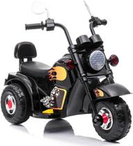 Mini Moto Elétrica 6v Infantil Preta c/ Farol - Zippy Toys