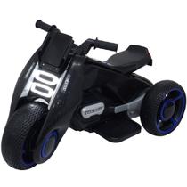 Mini Moto Elétrica 6V Triciclo Futurista Criança Infantil Led Som Usb Preto Brinqway Bw-223 Bivolt Mini Moto Elétrica 6V Triciclo Futurista Criança Infantil Led Som Usb Preto Brinqway Bw-223 Bivolt