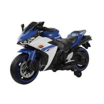 Mini Moto Elétrica Azul Infantil 12V Importway Esportiva Mini Moto Elétrica Azul Infantil 12V Importway Esportiva