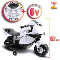 Mini Moto Elétrica Brinquedo Infantil C/ Luz e Som 6V
