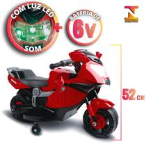 Mini Moto Elétrica Brinquedo Infantil C/ Luz e Som 6V