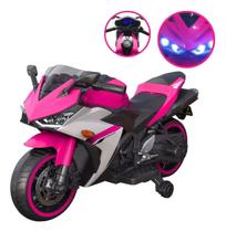 Mini Moto Elétrica Brinqway BW300 12V Rosa Infantil