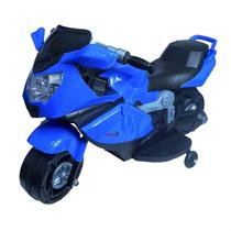 Mini Moto Eletrica De Passeio Infantil Azul 6v Para Menino