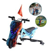 Mini moto eletrica drift 250w forte até 80kg bw387 cor:azul Mini moto eletrica drift 250w forte até 80kg bw387 cor:azul