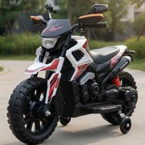 Mini Moto Elétrica Esportiva Infantil com Luz Led Som Motor