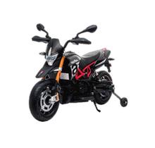 Mini moto elétrica infantil 12v aprilia dorsoduro 25kg bw234