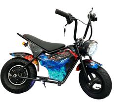 Mini Moto Elétrica Infantil 6,5 250w 60kg 21km/h Com Led F