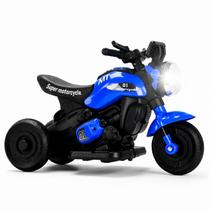 Mini Moto Elétrica Infantil 6V Com Luz E Som First Custom Azul - Zippy Toys
