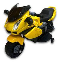 Mini Moto Elétrica Infantil 6v Com Luzes e Som Amarela - Importway