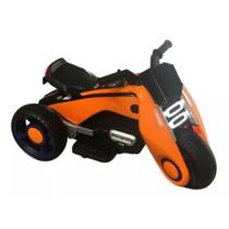 Mini Moto Elétrica Infantil 6v Importway Luzes Som Laranja