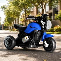 Mini Moto Eletrica Infantil 6V Zippy Toys Luzes Sons Marcha Ré Recarregavel Com Rodinhas de Apoio
