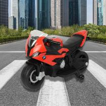 Mini Moto Elétrica Infantil Bateria 12V Bmw S1000rr Som Farol Vermelha Importway Bw365vm Licenciada