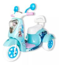 Mini Moto Elétrica Infantil Bateria Frozen Motinha Crianças