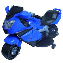 Mini Moto Elétrica Infantil Bivolt Azul K1200 com Rodinhas Esportiva até 25 Kg